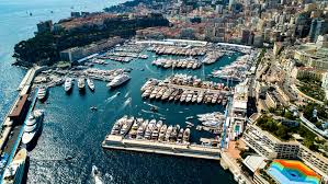 Monaco harbour with yachts